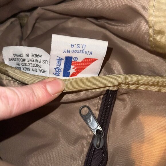 AmeriBag Healthy Back Bag Brown Leather Adjustable Strap - Picture 13 of 15